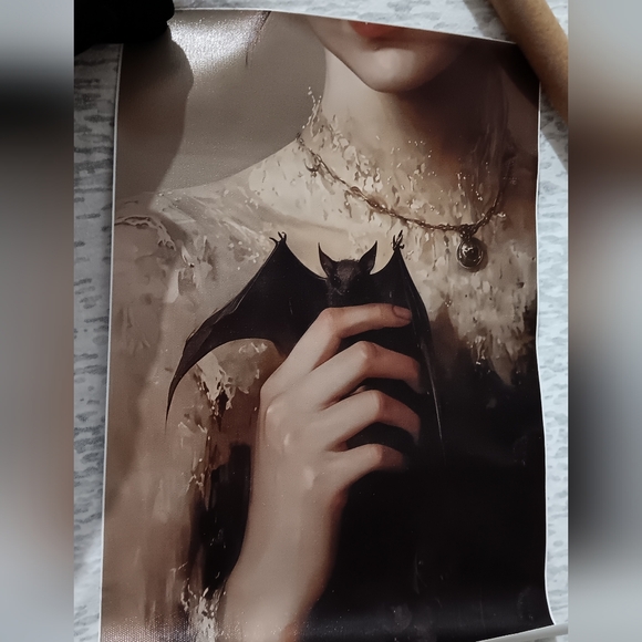 Bat Canvas Print  (NWT) - Picture 1 of 8